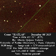 <font class="tempImageTitleThumbText">INTERSTELLAR COMET ATLAS</font><br>ALBERTO QUIJANO VODNIZA<br>Dec 8 8:15pm<br>PASTO,NARINO. COLOMBIA