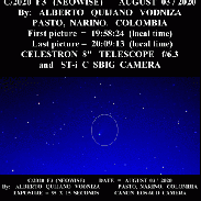 <font class="tempImageTitleThumbText">COMET NEOWISE</font><br>ALBERTO QUIJANO VODNIZA<br>Aug 4 5:28am<br>PASTO, NARINO. COLOMBIA