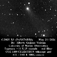 <font class="tempImageTitleThumbText">C/2025 R3 (PANSTARRS)</font><br>ALBERTO QUIJANO VODNIZA<br>May 22 2:19am<br>PASTO,NARINO. COLOMBIA