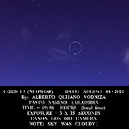 <font class="tempImageTitleThumbText">COMET NEOWISE</font><br>ALBERTO QUIJANO VODNIZA<br>Aug 5 11:18am<br>PASTO, NARINO. COLOMBIA
