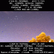 <font class="tempImageTitleThumbText">COMET NEOWISE</font><br>ALBERTO QUIJANO VODNIZA<br>Aug 1 1:30pm<br>PASTO,NARINO. COLOMBIA
