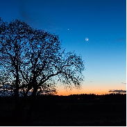 <font class="tempImageTitleThumbText">Mars, Venus And Crescent Moon</font><br>Alan Butterfield<br>Feb 20 9:02pm<br>Taken at Duffus Castle, Moraysh