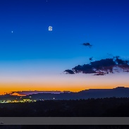 <font class="tempImageTitleThumbText">Moon, Mercury & Venus (Jan 21)</font><br>Alan Dyer<br>Jan 22 3:05am<br>Silver City, NM