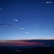 <font class="tempImageTitleThumbText">Moon, Planets, Bright Stars Spread Along </font><br>Bob Beal<br>Jun 22 12:22pm<br>Cedar Breaks National Monument,