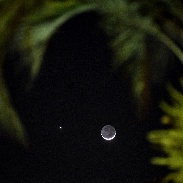 <font class="tempImageTitleThumbText">Moon, Venus, Mars</font><br>Bob LaPree<br>Feb 21 1:18am<br>made photo outside my apartment