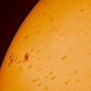 <font class="tempImageTitleThumbText">The Giant Sunspot On The Sun </font><br>Brian Woosnam<br>Jun 25 11:20am<br>Colwyn Bay North Wales UK