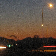 <font class="tempImageTitleThumbText">Conjunction- Venus & Jupiter</font><br>Bruce LaFrance<br>Aug 28 2:03pm<br>Phoenix, Arizona