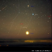 <font class="tempImageTitleThumbText">Geminid Meteor - Mars - Venus</font><br>CFHT Cloudcam<br>Dec 13 5:32pm<br>Mauna Kea Observatory