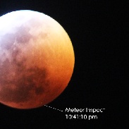<font class="tempImageTitleThumbText">Meteor Impact On Lunar Eclipse</font><br>Christie Burton<br>Jan 22 2:30am<br>Missouri City, Texas