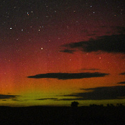 <font class="tempImageTitleThumbText">Northern Lights And Lightning </font><br>Dean Cosgrove<br>Aug 18 9:23pm<br>7 miles ENE of Tryon, NE