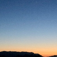 <font class="tempImageTitleThumbText">SUPER CRESCENT MOON AND VENUS CONJUNCTION</font><br>Derik and Lisa Mills <br>May 18 3:40am<br>Pacific Palisades, California, 