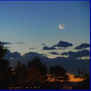 <font class="tempImageTitleThumbText">Waning Crescent Moon And Planet Venus</font><br>Dewey Vanderhoff<br>Jul 24 5:06pm<br>Cody , Wyoming