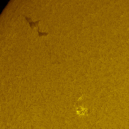 <font class="tempImageTitleThumbText">Sunspot, And Prominence On Eastern Limb O</font><br>Douglas Kostyk<br>Jul 19 11:00pm<br>the Farash Center for Observati