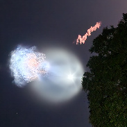 <font class="tempImageTitleThumbText">Space X Launch</font><br>Elena Ramos Severance<br>Oct 13 1:21pm<br>On Nova rd headed west to the 5