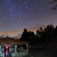 <font class="tempImageTitleThumbText">Lonely Chapel & Geminids</font><br>Fins Eirexas<br>Dec 17 4:54pm<br>Mazaricos, Galiza (NW Iberian P