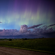 <font class="tempImageTitleThumbText">Aurora With Lightning And Sunset</font><br>Frank Lang<br>Jul 4 7:19am<br>Saskatoon, saskatchewan, Canada