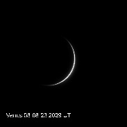 <font class="tempImageTitleThumbText">Venus As A Very Thin Crescent</font><br>Fred Schneider<br>Aug 9 4:48am<br>Waldport, Oregon, USA