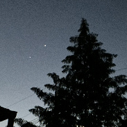 <font class="tempImageTitleThumbText">Jupiter And Venus</font><br>G W Scarfo<br>Aug 11 12:00am<br>Clifton , NJ