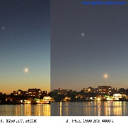 <font class="tempImageTitleThumbText">Venus & Crescent Moon</font><br>George Liv<br>Jun 16 4:49am<br>North end Montreal, Quebec, loo