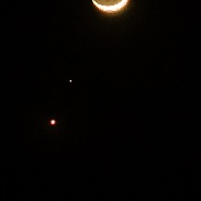 <font class="tempImageTitleThumbText">Venus, Mars, Moon In A Line</font><br>Gerrald Robertson<br>Feb 21 6:44am<br>Trinidad, California, USA