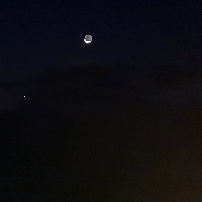 <font class="tempImageTitleThumbText">Conjunction Moon-Venus </font><br>Giovanni Barbieri <br>Oct 19 5:43am<br>Bonefro Italy 