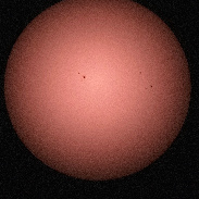 <font class="tempImageTitleThumbText">Sunspots Today </font><br>Giovanni Barbieri <br>Aug 2 8:09am<br>Pont-De-Loup Belgium 