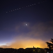 <font class="tempImageTitleThumbText">ISS Moon Venus Mars Jupiter Fog Conjuncti</font><br>Giuseppe Petricca<br>Nov 7 8:34pm<br>Pisa, Tuscany, Italy