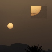 <font class="tempImageTitleThumbText">Sunset, Sunspots, Calima, Sharan Dust</font><br>Jarrod Bennett<br>Jul 21 8:02am<br>Bust, Spain