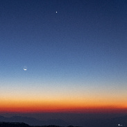 <font class="tempImageTitleThumbText"> Venus, Mercury, And The Waning Moon</font><br>Ji-Hoon Kim<br>Nov 15 2:44am<br>Observed in Seoul, Korea.