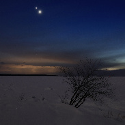 <font class="tempImageTitleThumbText">Venus And Jupiter </font><br>Jim Peacock <br>Mar 1 5:42pm<br>Red Cliff, Wisconsin, USA 