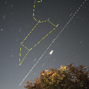 <font class="tempImageTitleThumbText">Venus, Leo, And Passing Plane</font><br>Jim Ruebush<br>Oct 22 10:25pm<br>Coralville, Iowa, USA