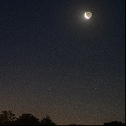 <font class="tempImageTitleThumbText">The Moon Approaching Venus & M45</font><br>John Baxter<br>Jun 25 8:03pm<br>New Concord, OH