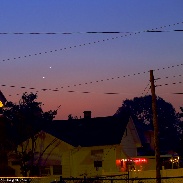 <font class="tempImageTitleThumbText">Venus & Jupiter Conjunction Rising Urban </font><br>John Chumack<br>Aug 19 11:12pm<br>Dayton, Ohio USA