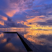 <font class="tempImageTitleThumbText">Crepuscular Rays At Sunset</font><br>Jonathan Harmon<br>Aug 31 3:37am<br>The Outer Banks, Waves, North C