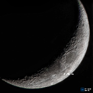 <font class="tempImageTitleThumbText">Waxing Crescent Moon And McGetchin Crater</font><br>Jonathan Panlaqui<br>Sep 19 5:15am<br>Malolos City, Bulacan, Philippi