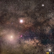 <font class="tempImageTitleThumbText">Conjunction Moon, M8 & M20 Nebula, Venus </font><br>Juan Carlos Casado<br>Feb 4 10:37pm<br>Teide Observatory (IAC), Teneri