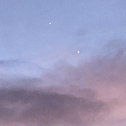 <font class="tempImageTitleThumbText">Appluse Between Jupiter And Venus.</font><br>Kevan Hubbard<br>Feb 27 7:08pm<br>Seaton Carew, Co Durham, Englan