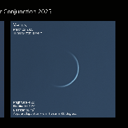 <font class="tempImageTitleThumbText">Venus At Inferior Conjunction</font><br>Kevin R. Witman<br>Mar 23 6:07pm<br>Cochranville, Pennsylvania