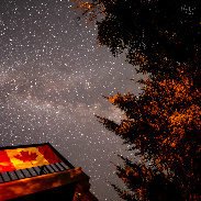 <font class="tempImageTitleThumbText">Overhead Milky Way And Flag</font><br>Lauri Kangas<br>Sep 16 2:40am<br>Amethyst Bay, Lake Superior, On
