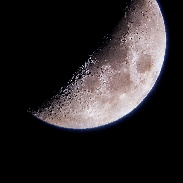 <font class="tempImageTitleThumbText">6.4 Day Old Waxing Moon Panoptic Eyepiece</font><br>Les Brooks <br>Jun 20 10:32pm<br>East Shore Village, Seaham, Dur