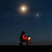 <font class="tempImageTitleThumbText">Venus , Jupiter And Moon</font><br>Marek Nikodem<br>Feb 23 1:35am<br>near Szubin, Poland