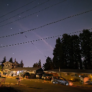 <font class="tempImageTitleThumbText">Possible Meteor Train Left By Fireball</font><br>Margaret Sholaas<br>Aug 31 3:22pm<br>Eugene, OR, USA