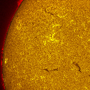 <font class="tempImageTitleThumbText">The Sun In H-alpha</font><br>Michael Borman<br>Jun 19 7:40pm<br>Evansville, Indiana, USA