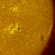 <font class="tempImageTitleThumbText">AR4482 And Big Prominence</font><br>Michael Borman<br>Jul 12 9:29pm<br>Evansville, Indiana, USA