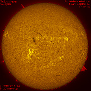<font class="tempImageTitleThumbText">The Sun In H-alpha, Active Regions, Promi</font><br>Michael Borman<br>May 28 11:26pm<br>Evansville, Indiana, USA