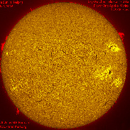 <font class="tempImageTitleThumbText">The Sun In H-alpha -Full Disk</font><br>Michael Borman<br>Jul 3 7:01pm<br>Evansville, Indiana, USA