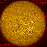 <font class="tempImageTitleThumbText">The Sun In H-alpha</font><br>Michael Borman<br>Jul 12 9:27pm<br>Evansville, Indiana, USA