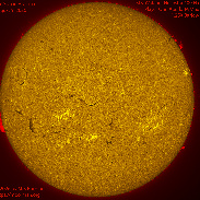<font class="tempImageTitleThumbText">The Sun In H-alpha</font><br>Michael Borman<br>Aug 9 5:43pm<br>Evansville, Indiana, USA