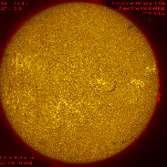 <font class="tempImageTitleThumbText">The Sun In H-alpha (Full Disk)</font><br>Michael Borman<br>Aug 18 4:16pm<br>Evansville, Indiana, USA