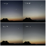 <font class="tempImageTitleThumbText">Conjunción Planets Venus Y Júpiter</font><br>Montserrat canal Quintana<br>Aug 13 6:25pm<br>CARDONA (Barcelona) Cataluña E